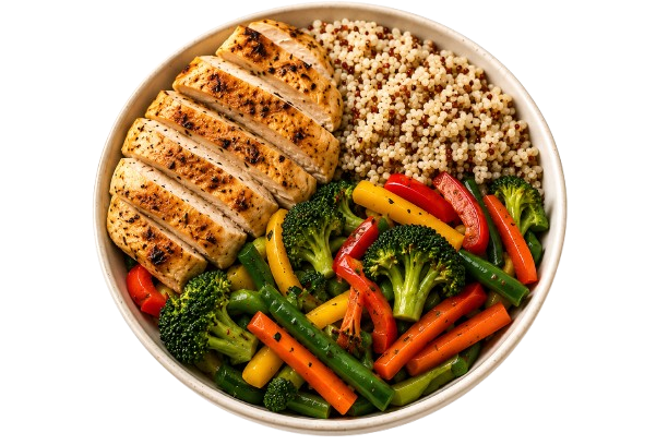 Healthy Grill chicken power plate